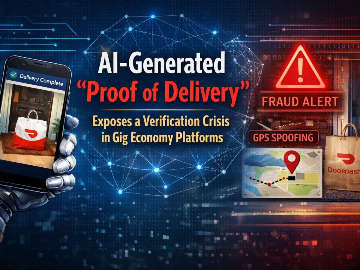 AI-Generated “Proof of Delivery” Exposes a Verification Crisis in Gig Economy&nbsp;Platforms